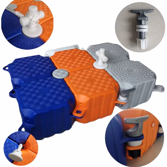 Ponte galleggiante modulare in plastica personalizzato Pontone Ponte pedonale Dock Cubi Piattaforma Blocco Molo